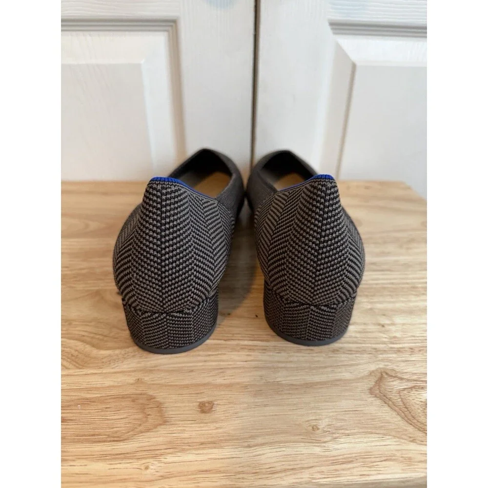 Rothy’s The High Point Block Heel Brown Herringbone size 12.5 Shoes